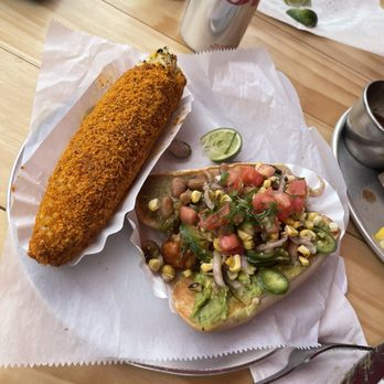 Imperial - Vegan Elote Especial, Vegetarian Sonoran (made vegan) - Bars Near Me - Ferndale, Michigan