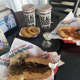 Snap Shot of My Cheesesteak & Meatball Sandwich for My Partner. Snap Shot of My Cheesesteak & Meatball Sandwich for My Partner.