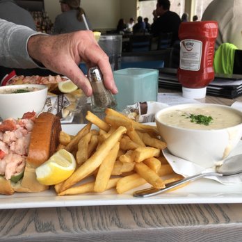 Atlantic Grill - Tall Ship---chowder, lobster roll and fries! - Seafood Near Me - Rye, New Hampshire