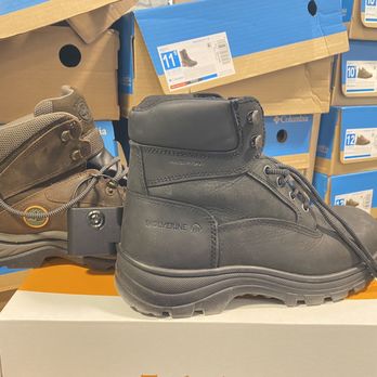 DSW - Comparison Timberline to Wolverine boots (notice the higher coverage on the Wolverine boot) - Shoe Stores Near Me - Mount Prospect, Illinois