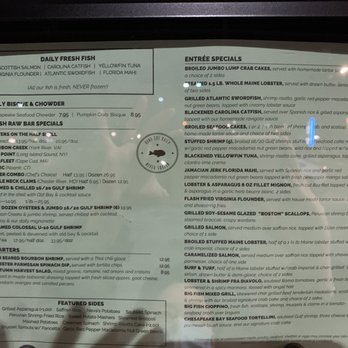 Big Fish Grill on the Riverfront - Menus - Seafood Near Me - Wilmington, Delaware
