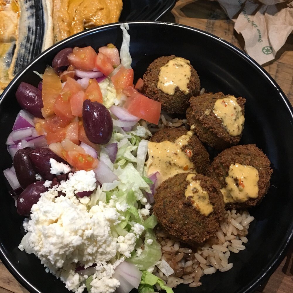 Mezze - Falafel rice bowl - Mediterranean Near Me - Columbus, Ohio