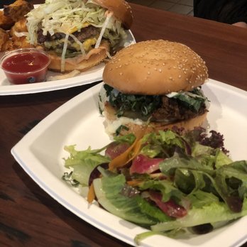 The Showdown - Burger (top) and fried chicken sandwich - Pubs Near Me - San Francisco, California