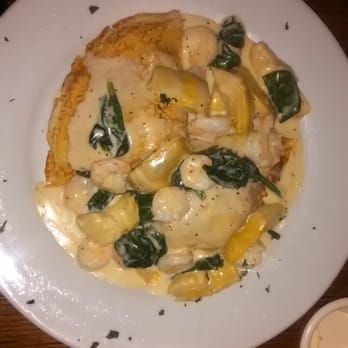 Cafe Monte - Shrimp & Artichoke Crepes - French Near Me - Charlotte, North Carolina
