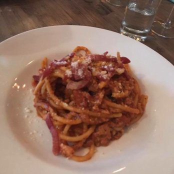 Via Vai - Spaghetti Amatriciana - Italian Near Me - Astoria, New York Via Vai - Spaghetti Amatriciana - Italian Near Me - Astoria, New York