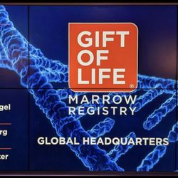 Gift of Life Marrow Registry - Welcome screen