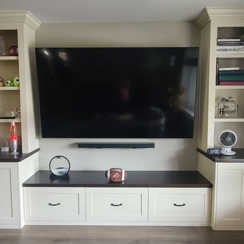 Richins Carpentry - Entertainment Wall - Countertop Installation Near Me - North Salt Lake, Utah Richins Carpentry - Entertainment Wall - Countertop Installation Near Me - North Salt Lake, Utah