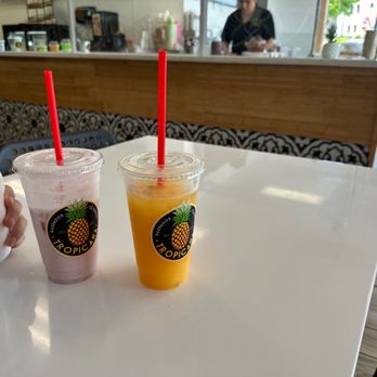 Tropicana Ice Cream - passion fruit aqua and strawberry aqua - Ice Cream & Frozen Yogurt Near Me - Riverside, California Tropicana Ice Cream - passion fruit aqua and strawberry aqua - Ice Cream & Frozen Yogurt Near Me - Riverside, California