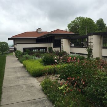 Frank Lloyd Wright's Westcott House - Garage view from house. - Museums Near Me - Springfield, Ohio Frank Lloyd Wright's Westcott House - Garage view from house. - Museums Near Me - Springfield, Ohio