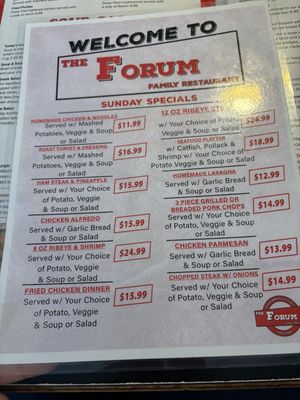 Menu photo 3 The Forum Crawfordsville, IN