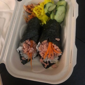Más Pika - Spam Kelaguen cone rolls, cucumber salad, diagu & kimchi, just delicious. I ordered 2. So Nummy. Just Wow.  Super excited. Delicious - Guamanian Near Me - Renton, Washington