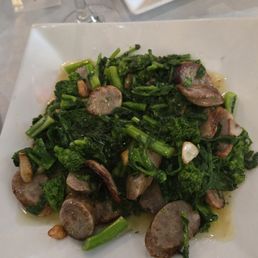 Side of sausage and broccoli.  Glad I didn't order the meal size. It was sooo flavorful