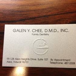 Galen Y Chee, DMD