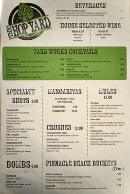 Menu photo 1 The Hop Yard Middletown, PA Menu photo 1 The Hop Yard Middletown, PA