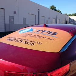 SpeedPro Desert Valley - Window perf to advertise your business