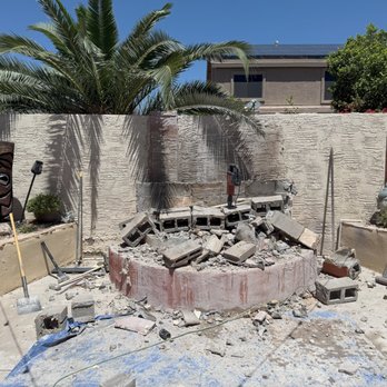 Frank's Demo Grading and Hauling - Didn't even damage the wall behind it. - Demolition Services Near Me Frank's Demo Grading and Hauling - Didn't even damage the wall behind it. - Demolition Services Near Me