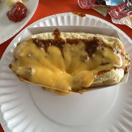 Chilli cheese dog from their concession stand