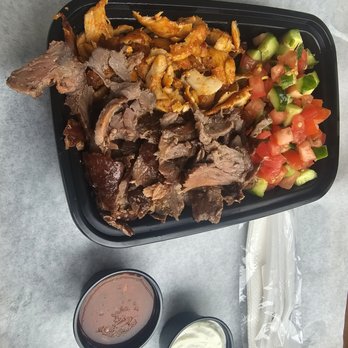 Shawarma Center - Chicken great... lamb/beef a bit tough. Cilantro in shepherd salad. - Mediterranean Near Me - Brooklyn, New York Shawarma Center - Chicken great... lamb/beef a bit tough. Cilantro in shepherd salad. - Mediterranean Near Me - Brooklyn, New York