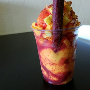 Pa'Latino paleteria - My first Mangonada, aka chamango. Woohoo. Spicy mango. Fantastic. - Ice Cream & Frozen Yogurt Near Me - Newark, California