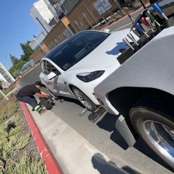 AJ's Towing - Vehicle on skates for transport - Towing Near Me - Sacramento, California