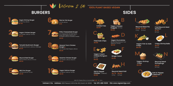 Menu photo 7 VeGreen2Go Duluth, GA Menu photo 7 VeGreen2Go Duluth, GA