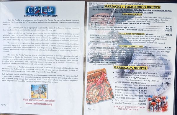 Menu photo 2 Cafe La Fonda Santa Barbara, CA Menu photo 2 Cafe La Fonda Santa Barbara, CA