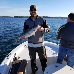 Catching Not Fishing Guide Service - First catch - on the water for 15 minutes!