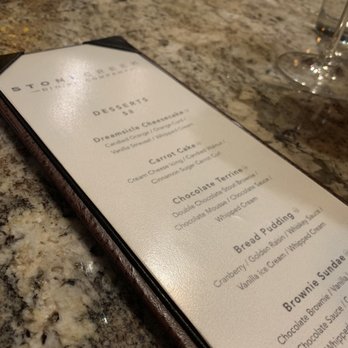 Stone Creek Dining - Dessert menu - Steakhouses Near Me - Plainfield, Indiana Stone Creek Dining - Dessert menu - Steakhouses Near Me - Plainfield, Indiana