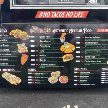 Vancouver Station Food Carts - Menu for Tacos Dona Tula - Bars Near Me - Vancouver, Washington