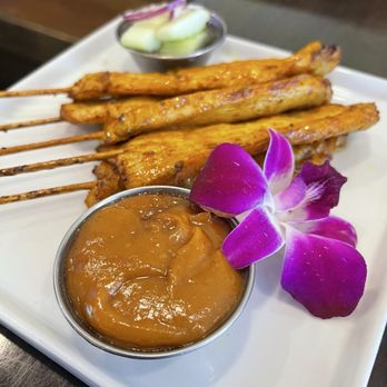 Thailicious Authentic Thai & Vegan - Chicken Satay (5 Pieces) - Thai Near Me - Henderson, Nevada