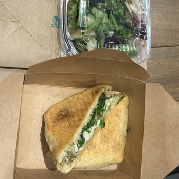 Alchemist Coffee Project - Chicken Pesto Panini with side salad - Coffee & Tea Near Me - Los Angeles, California Alchemist Coffee Project - Chicken Pesto Panini with side salad - Coffee & Tea Near Me - Los Angeles, California