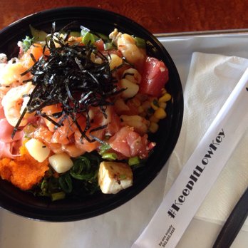 The Low-Key Poke Joint - Large, 5 scoop, salad. So Yummmm! - Poke Near Me - Riverside, California The Low-Key Poke Joint - Large, 5 scoop, salad. So Yummmm! - Poke Near Me - Riverside, California