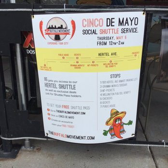 The Buffalo Movement - Cinco de Mayo sign 2016 - Party Bus Rentals Near Me The Buffalo Movement - Cinco de Mayo sign 2016 - Party Bus Rentals Near Me