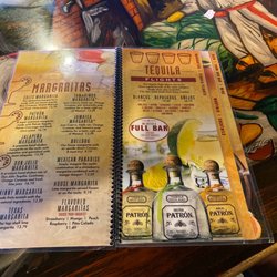 El Ranchero - Drink menu with Tequila Flights