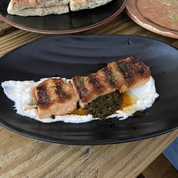 Miss Ada - Salmon belly skewer - Mediterranean Near Me - Brooklyn, New York Miss Ada - Salmon belly skewer - Mediterranean Near Me - Brooklyn, New York
