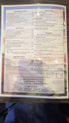 Menu photo 3 Steve's Ranch Family Restaurant Jackson, MI