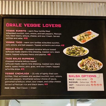 Orale Mexican Eats - Veggie options - Mexican Near Me - Minneapolis, Minnesota