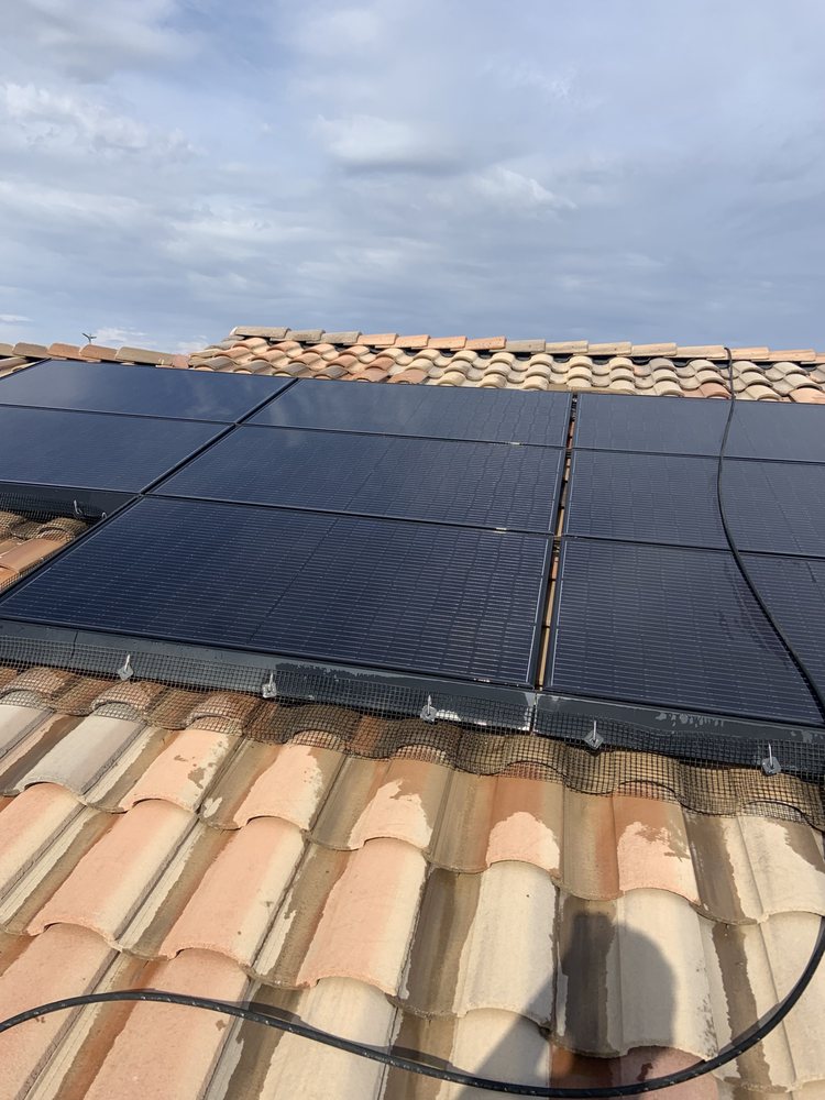 Slide of Roof Doctor Solar Panel Cleaning