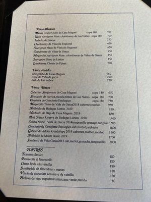 Menu photo 1 Tre Galline Ensenada, BCN