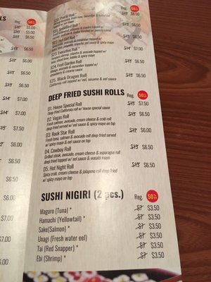 Menu photo 7 Sushi Garden Bistro American Fork, UT