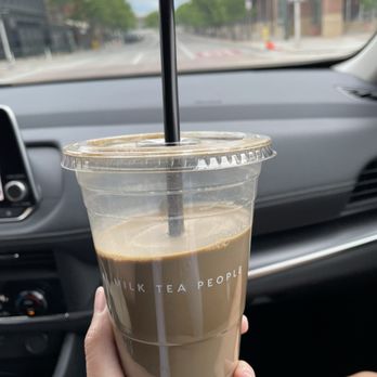 Milk Tea People - Vanilla caramel hojicha $7.72 May 18, 2024 - Tea Rooms Near Me - Denver, Colorado