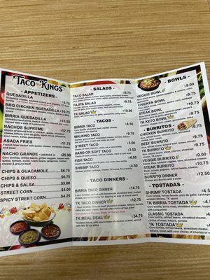 Menu photo 3 Taco Kings Warren, MI