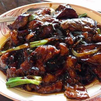 Rainbow Restaurant - Beef eggplant with a sweet but savory thick garlic sauce. - Chinese Near Me - Farmington, Michigan