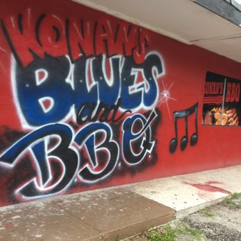 Konan BBQ - Big graffiti sign outside makes sure you don't miss them. - Barbeque Near Me - Tampa, Florida Konan BBQ - Big graffiti sign outside makes sure you don't miss them. - Barbeque Near Me - Tampa, Florida