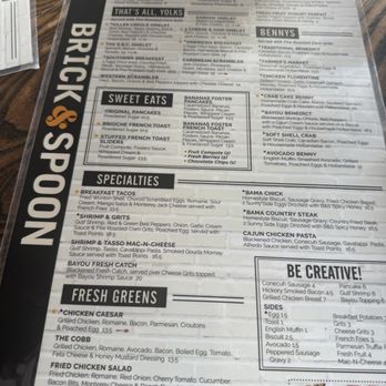 Brick & Spoon - Orange Beach - Menu - Breakfast & Brunch Near Me - Orange Beach, Alabama