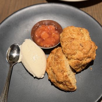 Aba - Texas Peach Drop Biscuit - Mediterranean Near Me - Austin, Texas