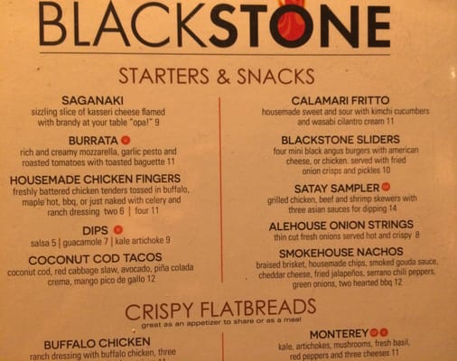 Menu photo 7 BlackStone Iowa City, IA