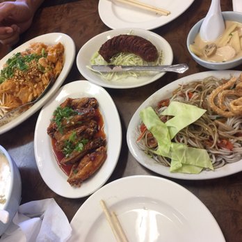 Vientian Cafe - ask for a bag of crispy pork skins and let it soak into the papaya salad - Vietnamese Near Me - Oakland, California Vientian Cafe - ask for a bag of crispy pork skins and let it soak into the papaya salad - Vietnamese Near Me - Oakland, California