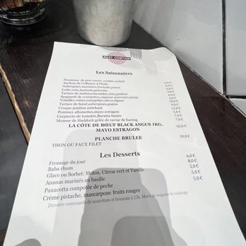 L'Avant Comptoir - Menu - Tapas Bars Near Me - Paris, 75