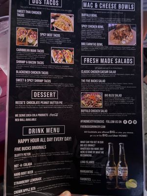 Menu photo 1 Five Bucks Drinkery St. Petersburg, FL Menu photo 1 Five Bucks Drinkery St. Petersburg, FL